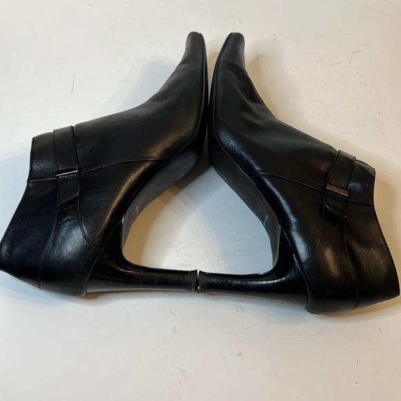 APOSTROPHE FONDA BLACK LEATHER SQUARE TOE ANKLE BOOT SZ 11 - Picture 9 of 16